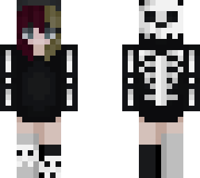 goth girl with two toned hair