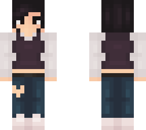 girl with short dark hair