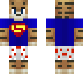 tiger with superman pajamas and underwear