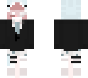shark girl rawr pink hair