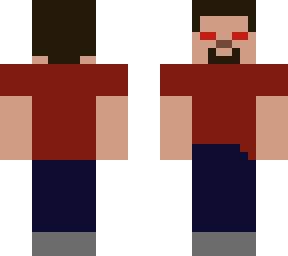 solid colored evil version of herobrine