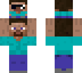 steve holding steve with glassesl