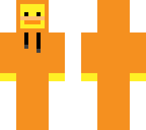 hoodie duck (orange hoodie)