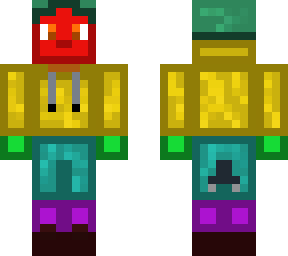 blocky yellow hoodie with hat
