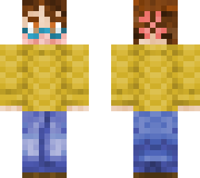 girl with yellow sweater and hair clip