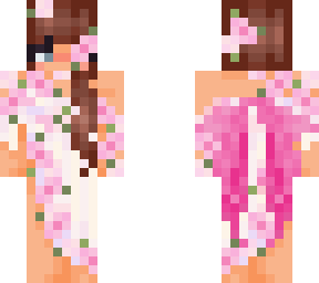 pink floral fairy (edit on o0nvna0o's skin)
