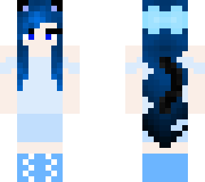 winter long hair kitty girl