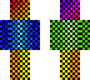 rainbow with black chainmail