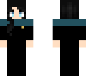 science officer with short black hair (startrek) (female)