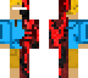 burned blue hoodie guy