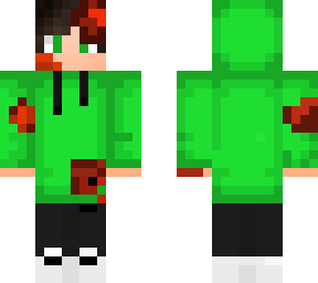 green hoodie boy blood/halloween
