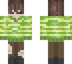green sweater