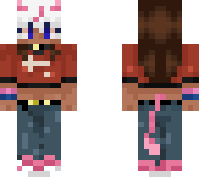 tan pink demon with gold accents :d