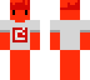 a simple red man minecraft skin