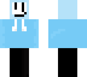 blue hoodie man.