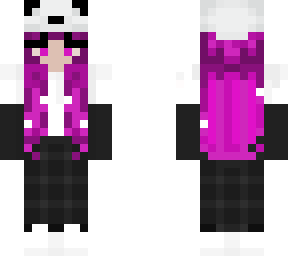 panda girl w/ purple/pink hair