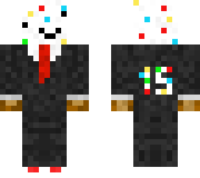sprinkles in suit