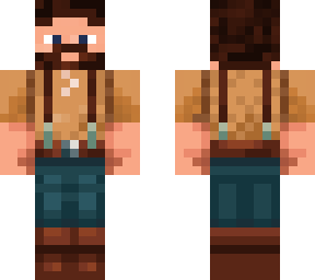 tanshirt + suspenders