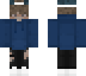 blue hoodie
