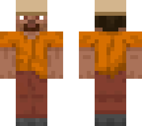 tan hat orange steve