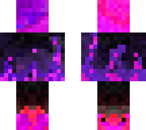 (neon) pink purple black skin