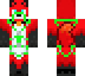 red furry fox with harness