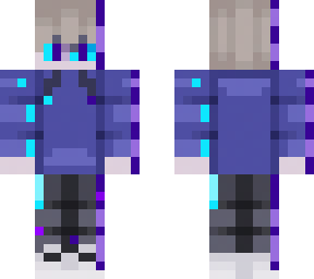 glitch boy purple