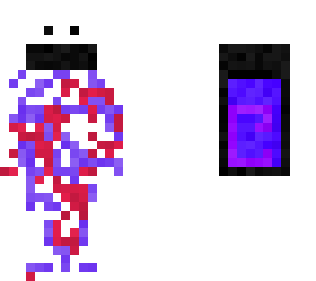 nether portal back white figure