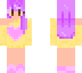 purple hair yellow cardigan :d (credit to splesh and pensh)