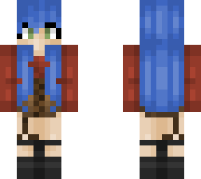 blue hair girl