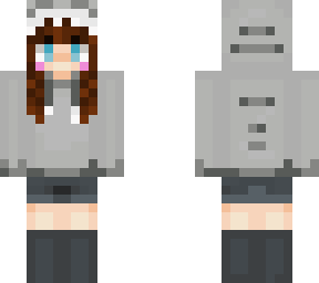 shark girl brown hair blue eyes