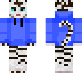 white tiger with blue sweater