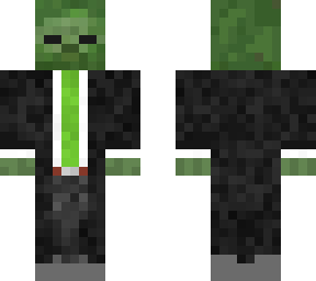 zombie in a black suit a green tie (updated)