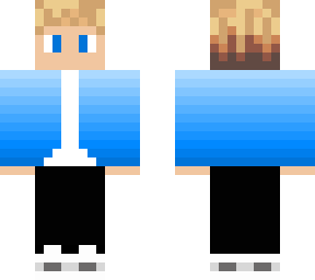 boy skin with blue hoodie