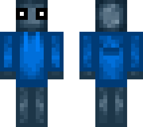 blue hoodie squid