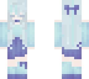 blue outfit girl