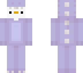 purple/white duck