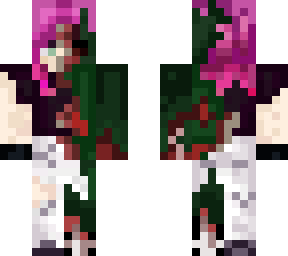 zombiefied purple hair girl