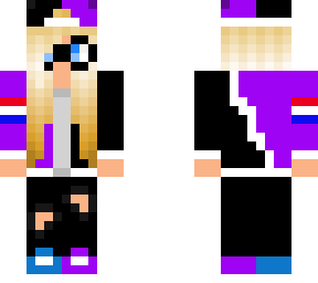 girl black and purple