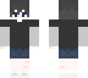 anime boy (black hair, blue eyes)