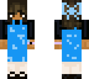 blue dress