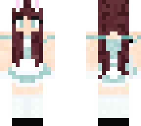 Brunette Bunny Maid | Minecraft Skin