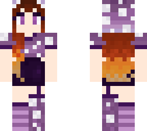 cute purple mushroom girl