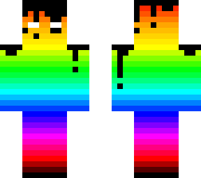 rainbow + ink drip