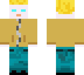 blond with brownish jacket
