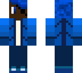 blue techno with eye pach