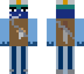 blue man