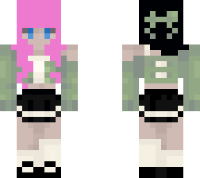 pink/black hair autumn sage