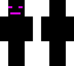 black with pink