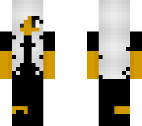 female - casual black outfit - white hair